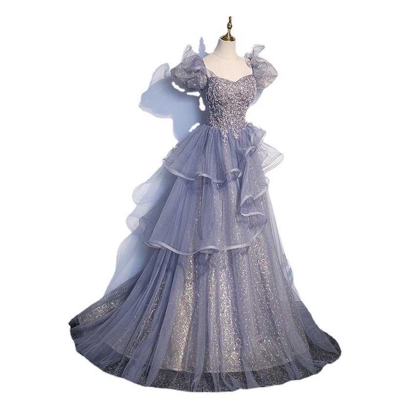 Gris Bel solo música vocal arte Kao vestido femenino canción popular canto traje cena de la boda