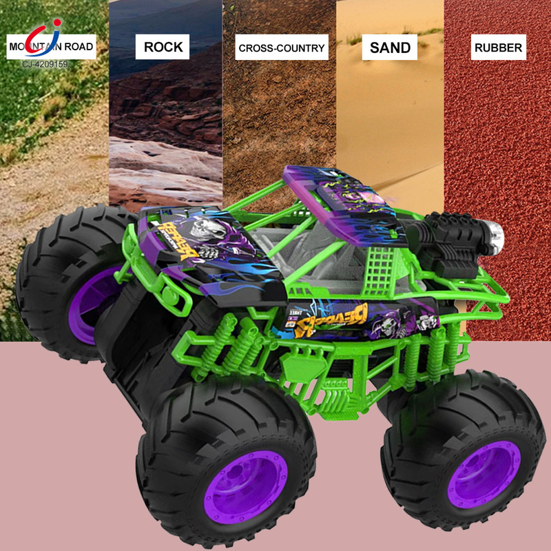 1:14 alloy remote control monster truck 2.4G racing remote control car collision pull stunt spray children toy car