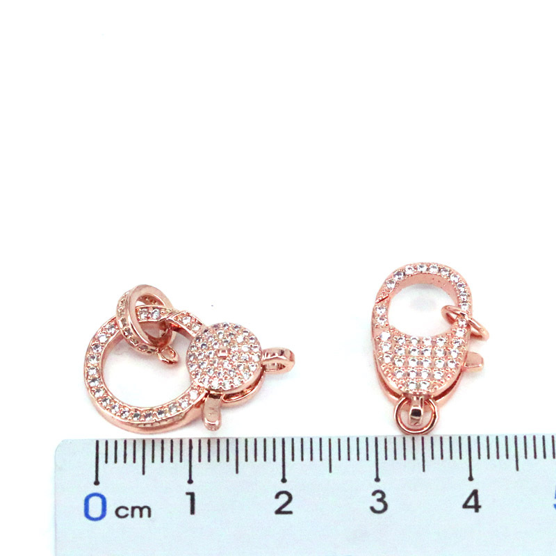 simple copper goldplated lobster clasp microset zircon keychain jewelry accessoriespicture3