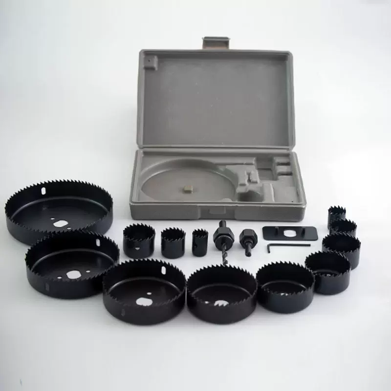 木工专用工具开孔器组套16pc石膏板PVC板打孔钻头套装跨境热销