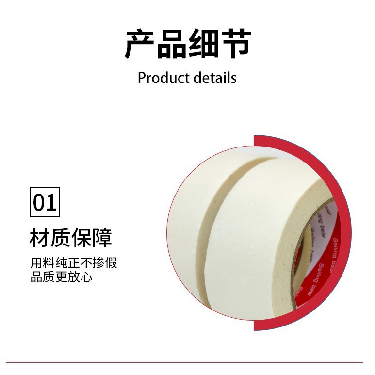 High viscosity decorative paper tape for door and window protection, beautiful seam decoration, indo