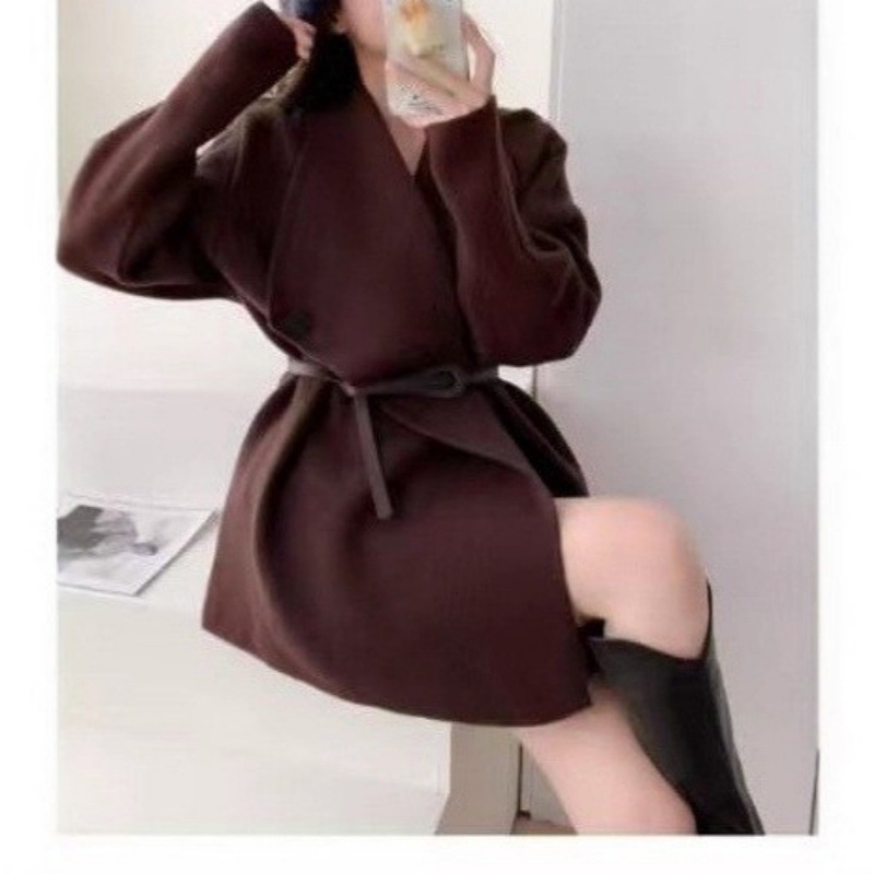 松弛感围巾领针织毛衣女秋冬新款时尚气质穿搭高级感跨境女装上衣|undefined