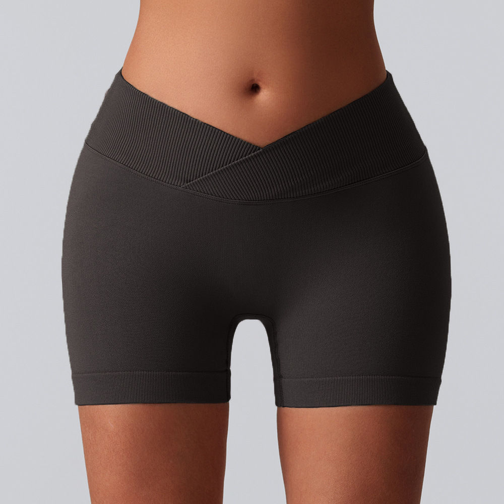 Europa y América sin costuras pantalones cortos de correr transpirables deportivos, pantalones cortos, pantalones cortos de cintura alta, pantalones cortos, pantalones cortos, pantalones cortos