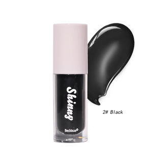 Cross-border foreign trade translucent black lip oil water gloss mirror high gloss lip gloss moisturizing transparent black sugar color