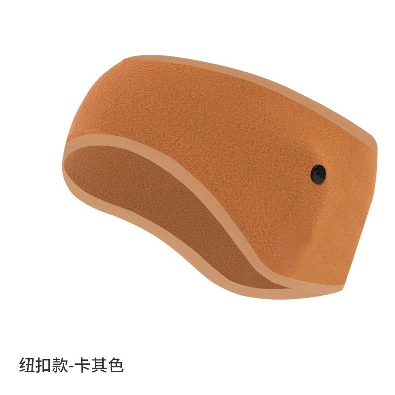 亚马逊防寒发带纯色抓绒防风额头保暖头带加绒加厚跑步运动护耳带|undefined