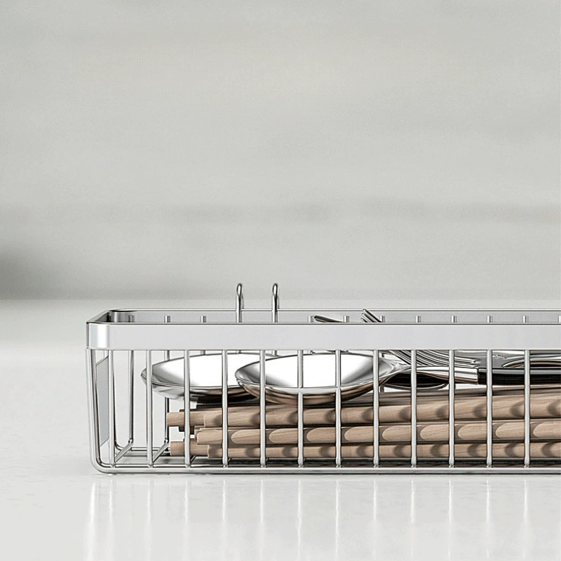 Держатель для палочек для еды, трубка для слива палочек для еды, корзина для палочек для еды из нержавеющей стали 304, шкаф для стерилизации, стеллаж для хранения посуды, кухня