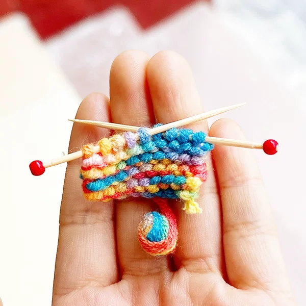 1:12 dollhouse dollhouse Miniature Mini Artificial Wool Props diy Accessories Knitted Sweater Wool Ball