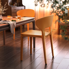家用塑料餐桌椅子商用餐椅加厚凳子餐厅休闲现代简约小型靠背椅