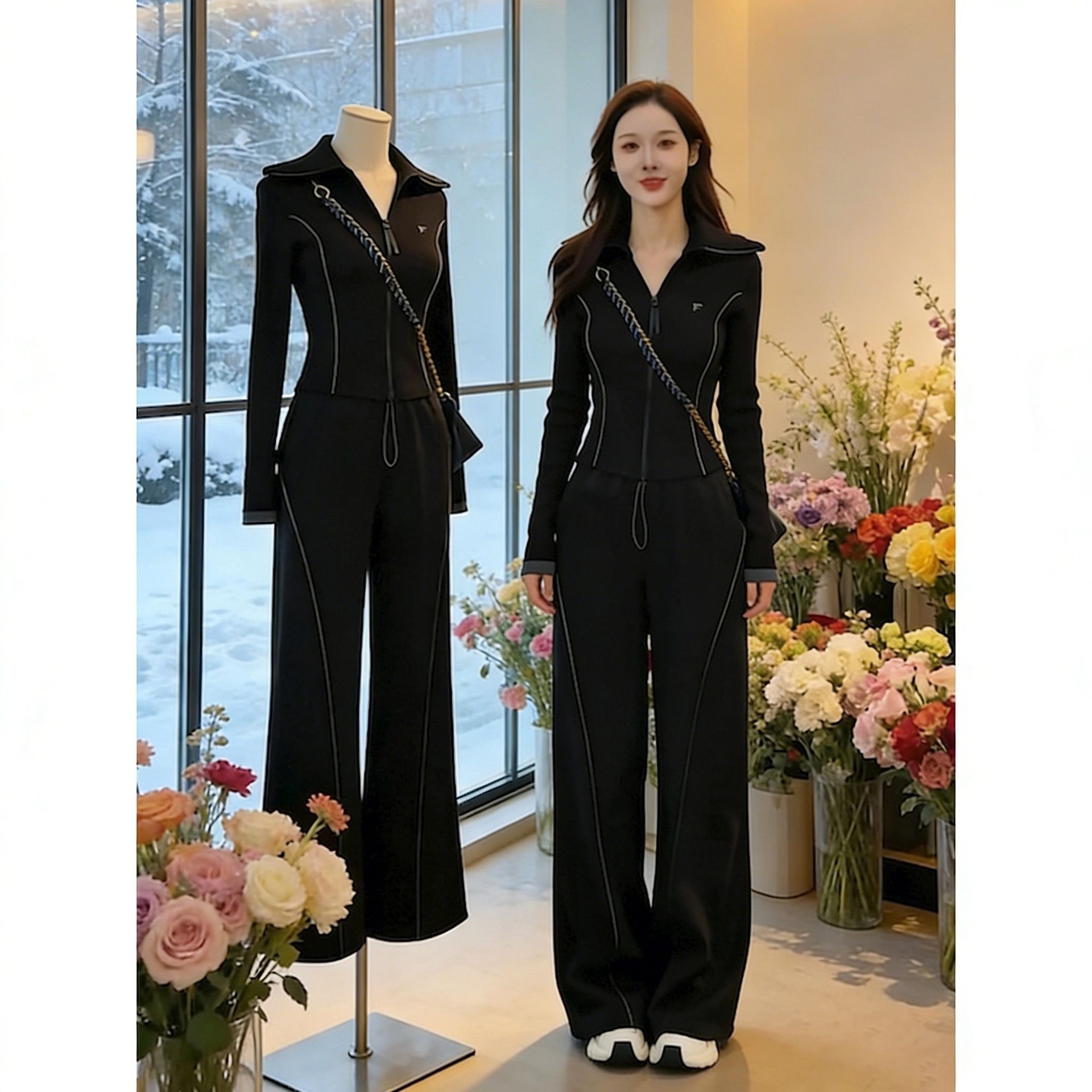autumn sports suit for leisure