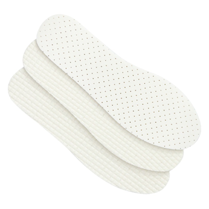 Slip-on de látex hielo de seda verano transpirable Plantilla de cuero hombres y mujeres delgadas se pueden cortar Fondo suave para un largo tiempo de pie no cansado sudor absorbente