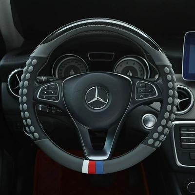 handle cover generation hair, Steering wheel cover - gray-38cm