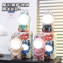 人形保護ケース、透明フィギュアディスプレイボックス、ダストカバー、バックパックペンダント、ぬいぐるみ収納ボックス