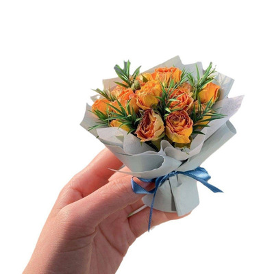 Mini pocket Bouquet of flowers rose Souvenir  Sense of ceremony Decoration automobile decorate Air outlet Aromatherapy Tanabata