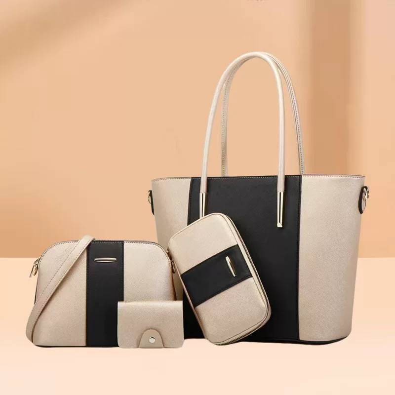 Модный фуксин handbag набор, ремень к сумке, городской стиль, стиль легкой роскоши, набор из 4 предметов