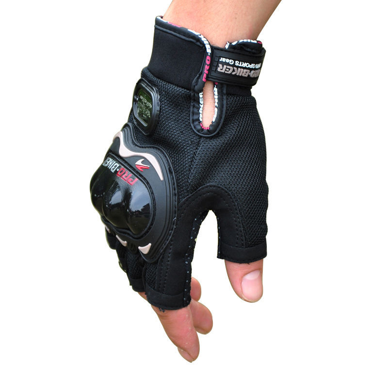 Guantes de moto todoterreno primavera y verano dedo completo antideslizante resistente a la caída pantalla táctil transpirable Knight Racing medio dedo guantes