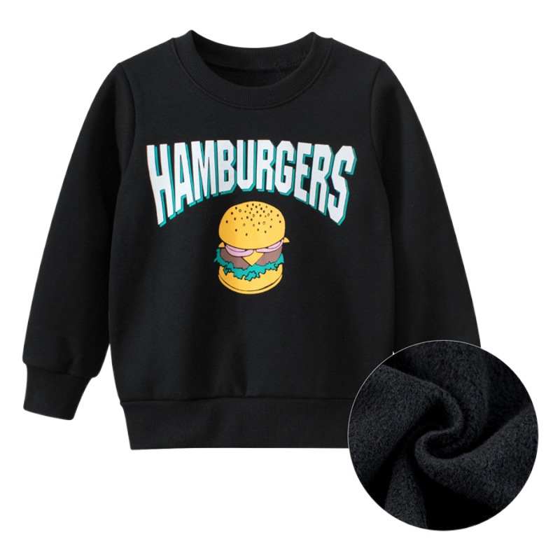 Suéter para niños 2023 otoño e invierno nuevas niñas al por mayor cuello redondo forro polar camisa de fondo Bebé Ropa de estilo coreano entrega