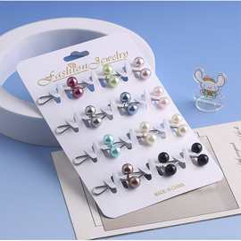 跨境爆款珍珠别针夹饰品2025固定头巾Ｕ形头饰女服饰配饰衣饰配件