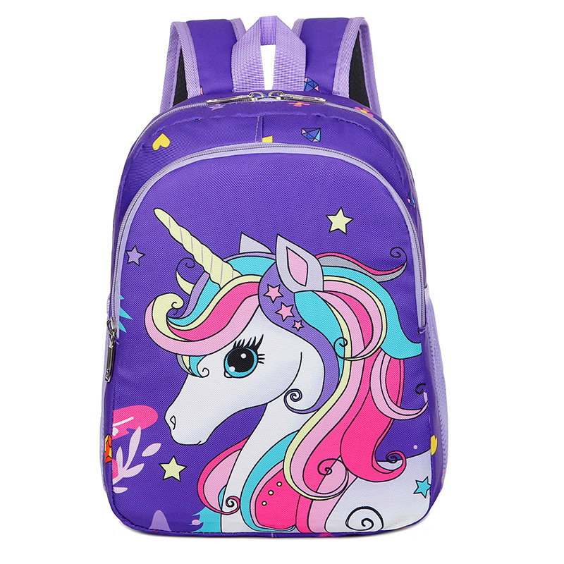 Comercio exterior kindergarten schoolbag 2-6 años de edad gran capacidad Unicorn Girl mochila de primer grado