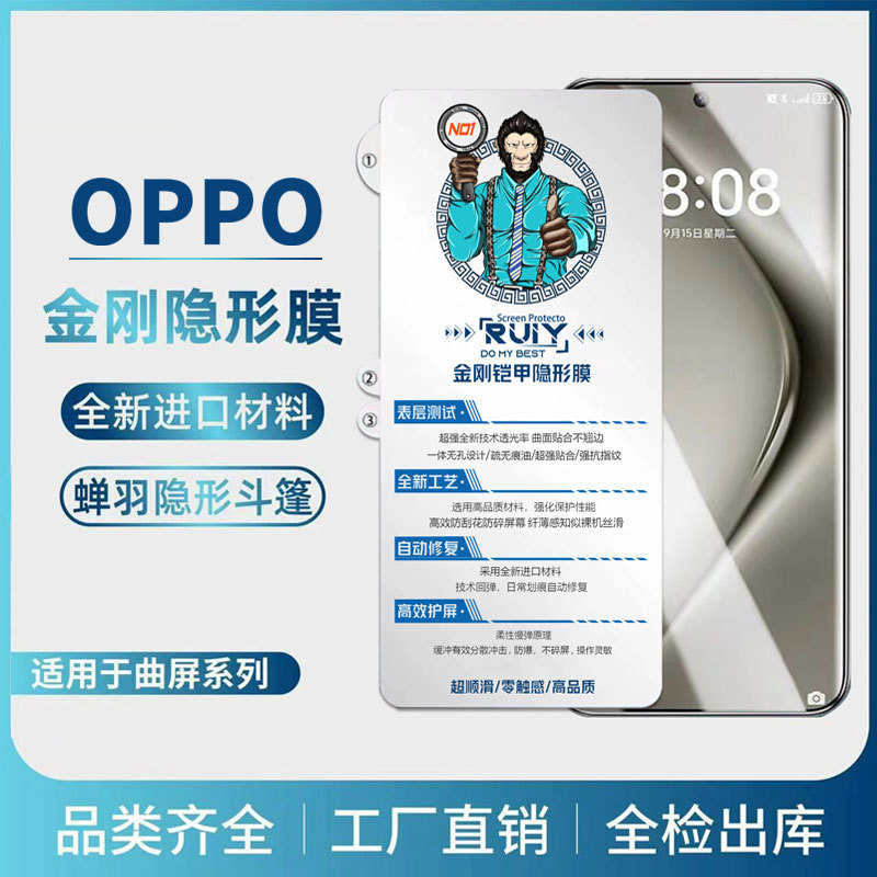 Suitable for Opporeno12Pro Hd Hydrogel Film Reno13Pro Curved Screen Soft Film Reno9Pro A5Pro