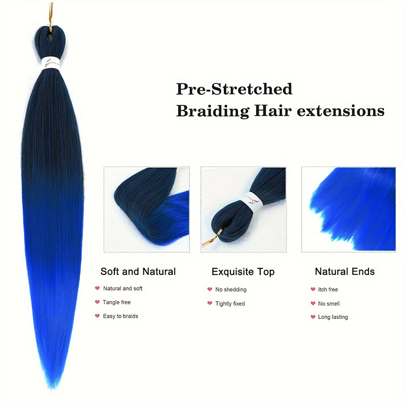 Extensions per trecce sintetiche lunghe parrucche lisce_voghion.com