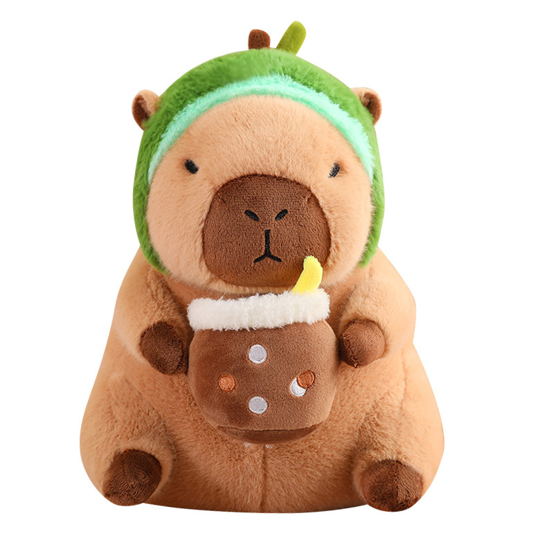 En línea de dibujos animados celebridad en stock transformación capybara puerta agua conejillo Guinea pan aguacate dinosaurio flor muñeca juguete felpa