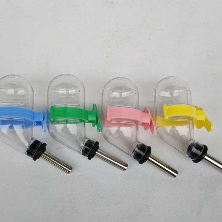 Hámster, conejo, cobaya, hervidor de agua, soporte para botella de doble propósito, dispensador de agua de doble bola, dispensador de agua para osos dorados, cubo para erizos