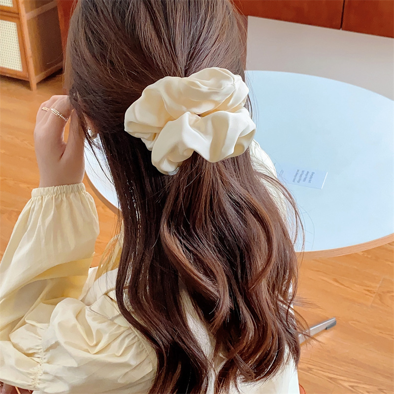 Scrunchie in raso per donna elegante elastico per acconciature_voghion.com
