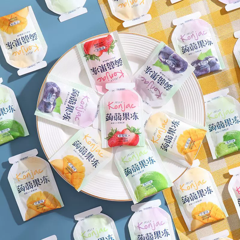 蒟蒻果冻清爽可吸Q弹果味果冻0脂零食小吃休闲宿舍耐吃小零食FMX