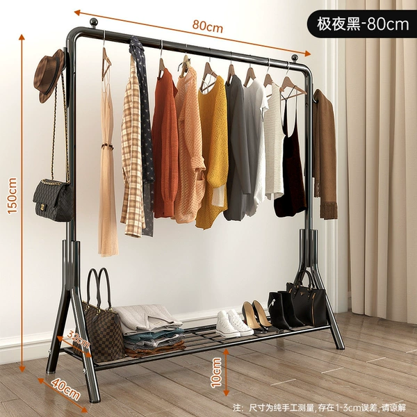 80cm-Classic Black-(Storage Net + Double Hook)