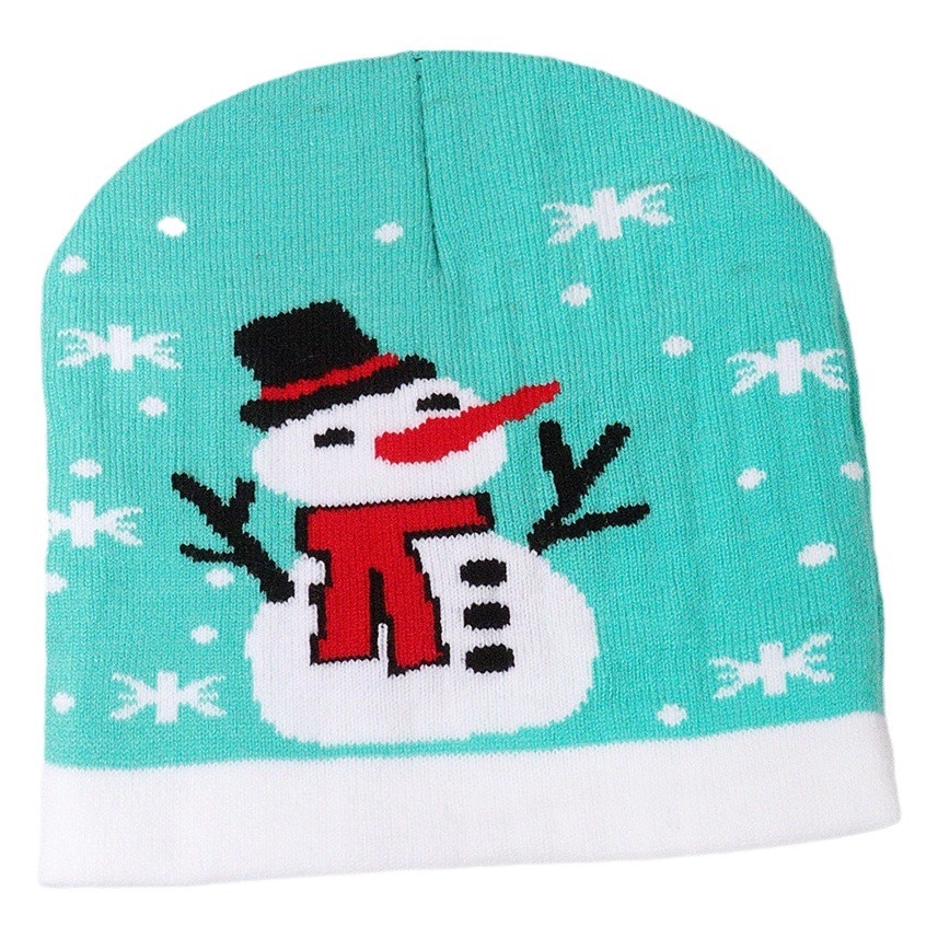 Transfronterizo nuevo sombrero frío de punto de Navidad cálido nuevo suministro directo de fábrica sombrero de punto niños y niñas mismo sombrero de lana