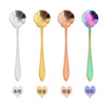 L Stainless steel spoon coffee spoons Japanese -style rose spoons Creative bird's nest cherry blossom spoon flower gel gift