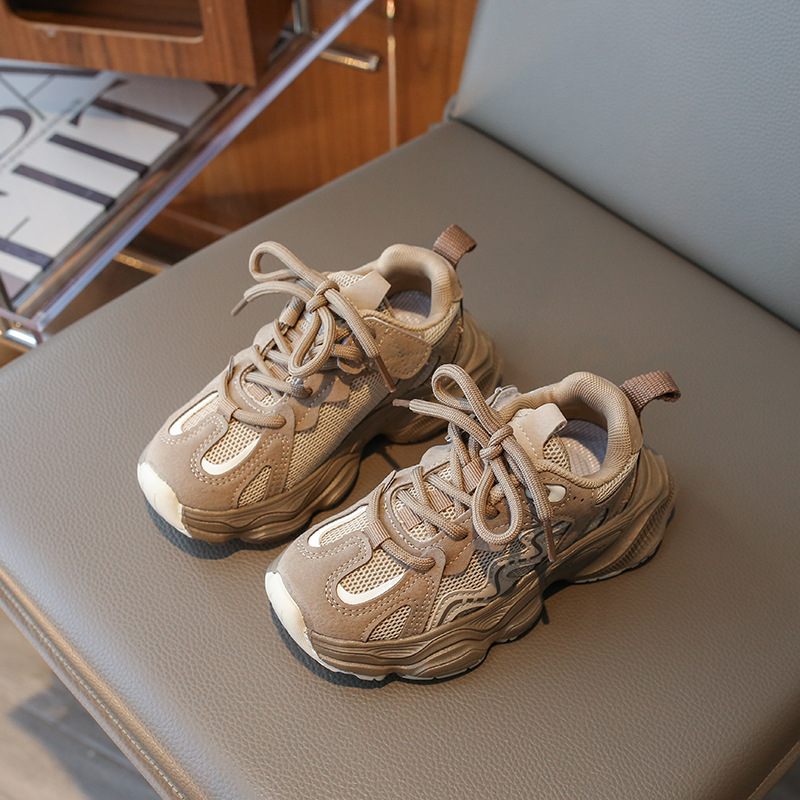 Zapatos Deportivos para Niños Primavera 2025 Niños Malla Transpirable Casual Zapatos de Papá Niñas Estudiantes Zapatos para Correr Dropshipping