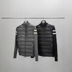 蒙口拉链拼接袖轻便开衬羽绒服Padded Corduroy down vest Padded