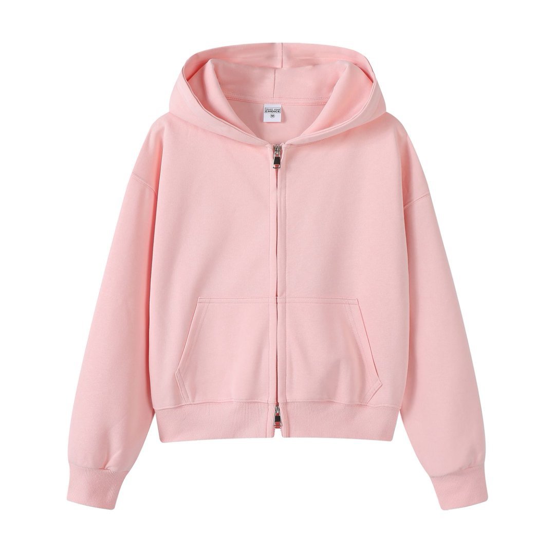 Marca de moda de color sólido con capuchón de plata, camiseta corta de hombro para mujeres otoño y invierno pesado 450g con camiseta con capuchón cálida y casual