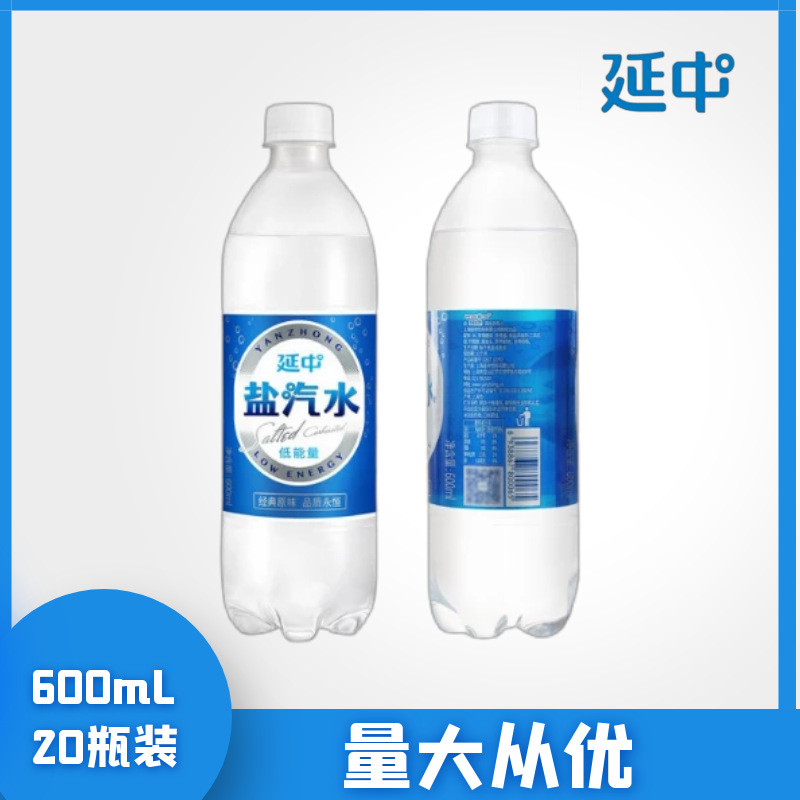 延中盐汽水600ml*20瓶整箱批发 夏季防暑 可开票