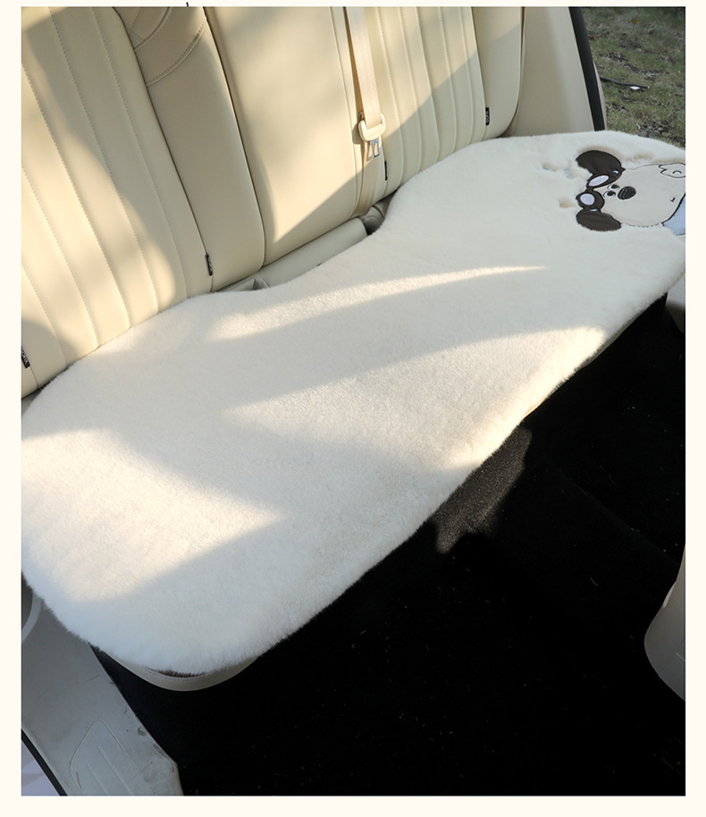 Car supplies three-dimensional cartoon car seat cushion winter plush car accessories high-end decorative car seat cover