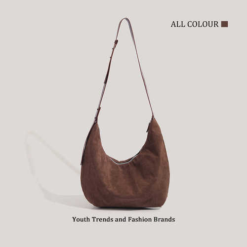 2025 Autumn/Winter Sanding Classic Versatile Crossbody Canvas Shoulder Bag for Small and Unique Large Capacity Wholesale Cross-border