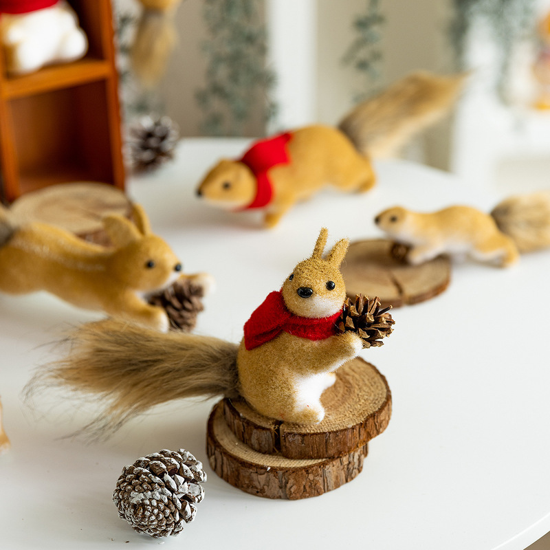 クリスマスツリーペンダントリスシミュレーションクマ人形漫画泡装飾デスクトップ造園小さなクリエイティブ装飾品|undefined