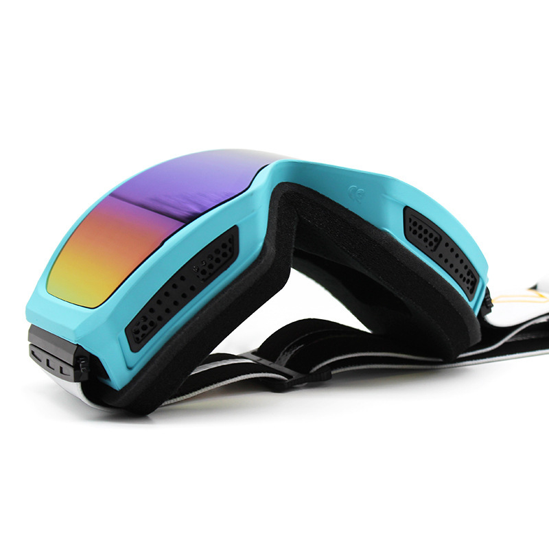 Ochelari de schi profesioniști magnetici cilindrici noi cu strat dublu anti-ceață pentru iarnă și exterior_voghion.com