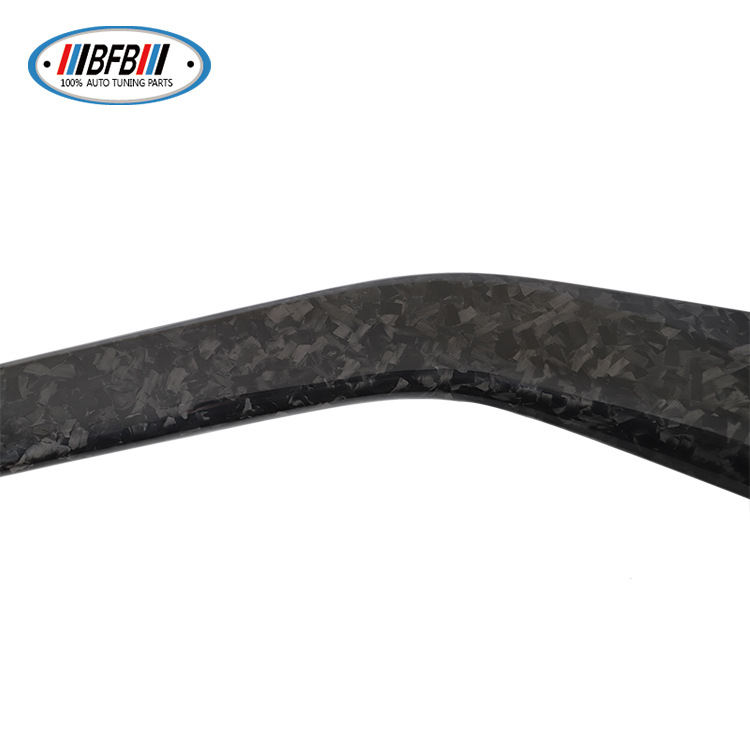 100% Real Carbon Fiber Marble Center Console Shift Sides Trim - For Tesla Model 3 - Bright Forged Shift Panels