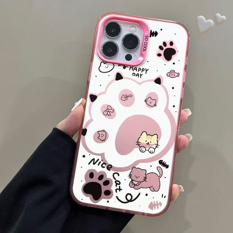 Nueva garra de gato para iPhone 16 funda para teléfono móvil Apple 15promax/14 anti-caída 13pro12 lindo