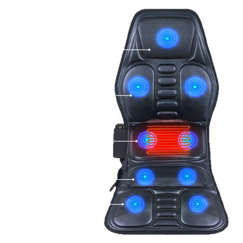 masajeador de columna vertebral cervical montado en automóvil cojín de masaje de automóvil cintura contra el cuello casero cintura espalda hombro eléctrico