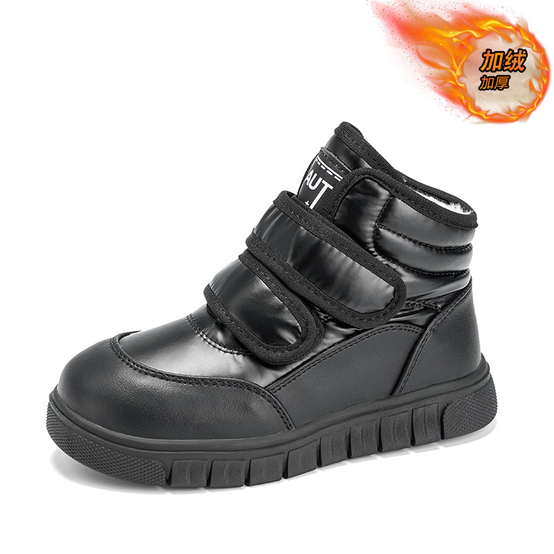 Niñas calentamiento de algodón calentado botas de nieve gruesas 2025 invierno nuevo niño botas impermeables botas de algodón para niños image 7