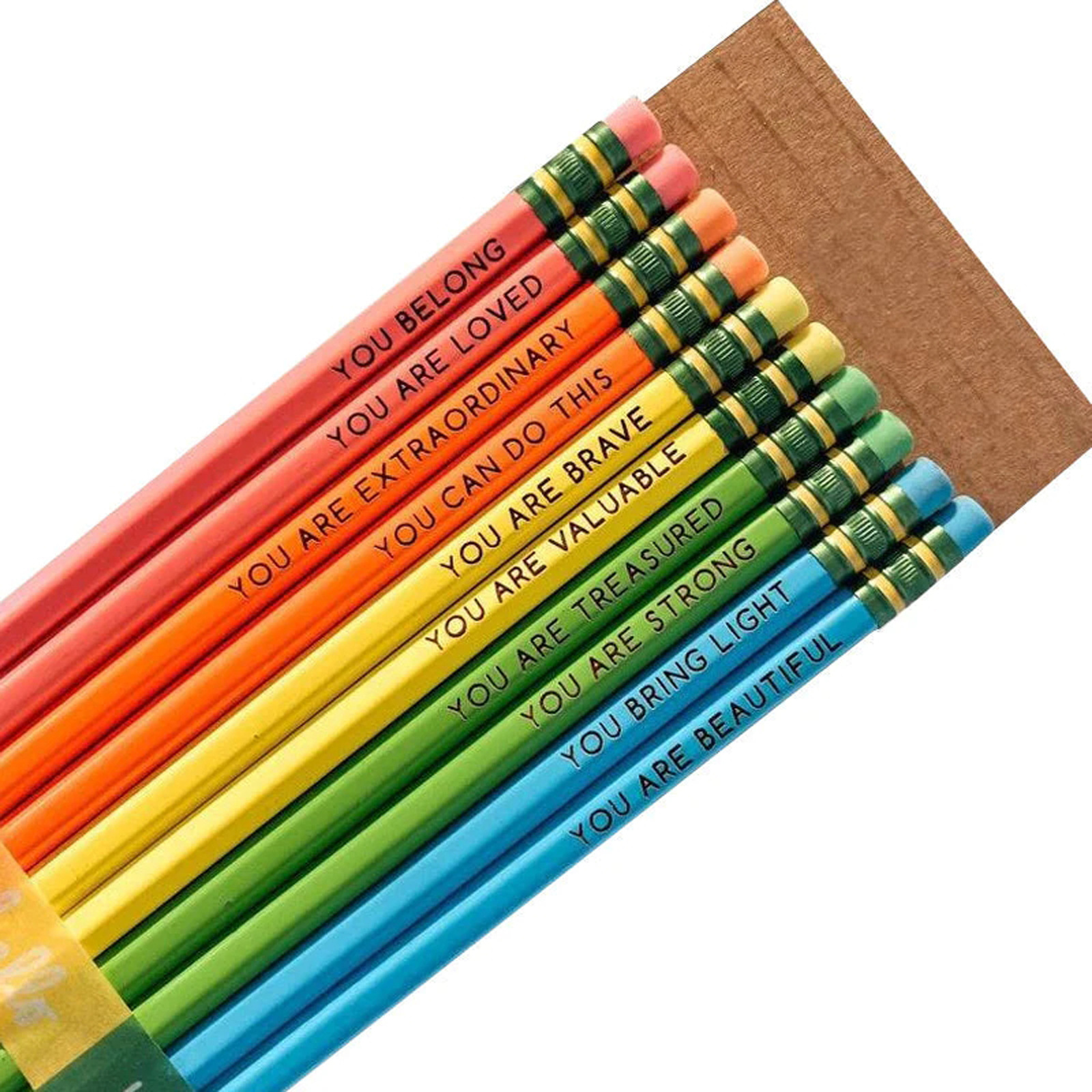 1 Set Color Block Class Learning Wood Cute Pastoral Pencil display picture 1