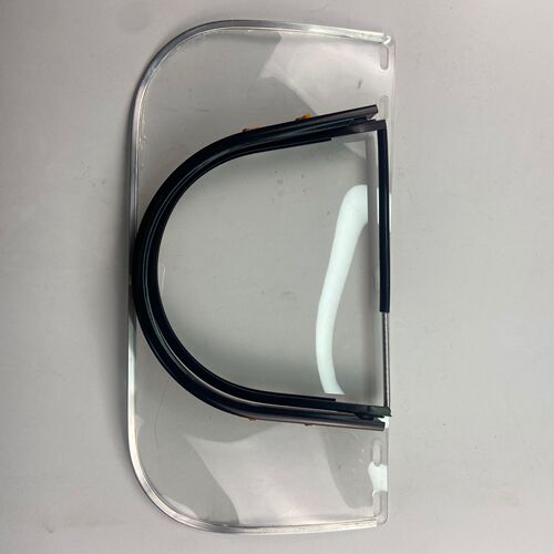 Anti-impact visor, metal-edged, high-temperature and high-altitude transparent visor, can be equipped with a safety helmet, protective visor