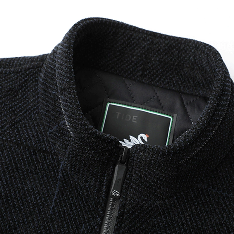 Demi-season jacket, keep warm woolen coat, increased thickness