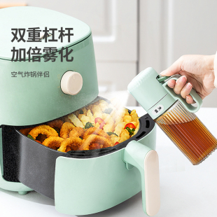 Kitchen Spray Bottle Press Type Leak-proof Glass Spray Bottle Air Fryer Olive Oil Food Grade Spray Bottle