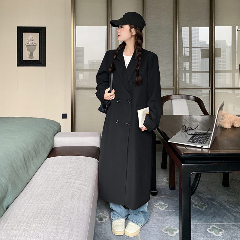 长款西装风衣外套女2025秋季新款今年流行爆款设计感超火休闲大衣|undefined