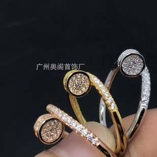 ������ӽ�ָŮ�߶�V��925�y18Kõ�����Ȧ�M荲���ɫ��Hָ�h