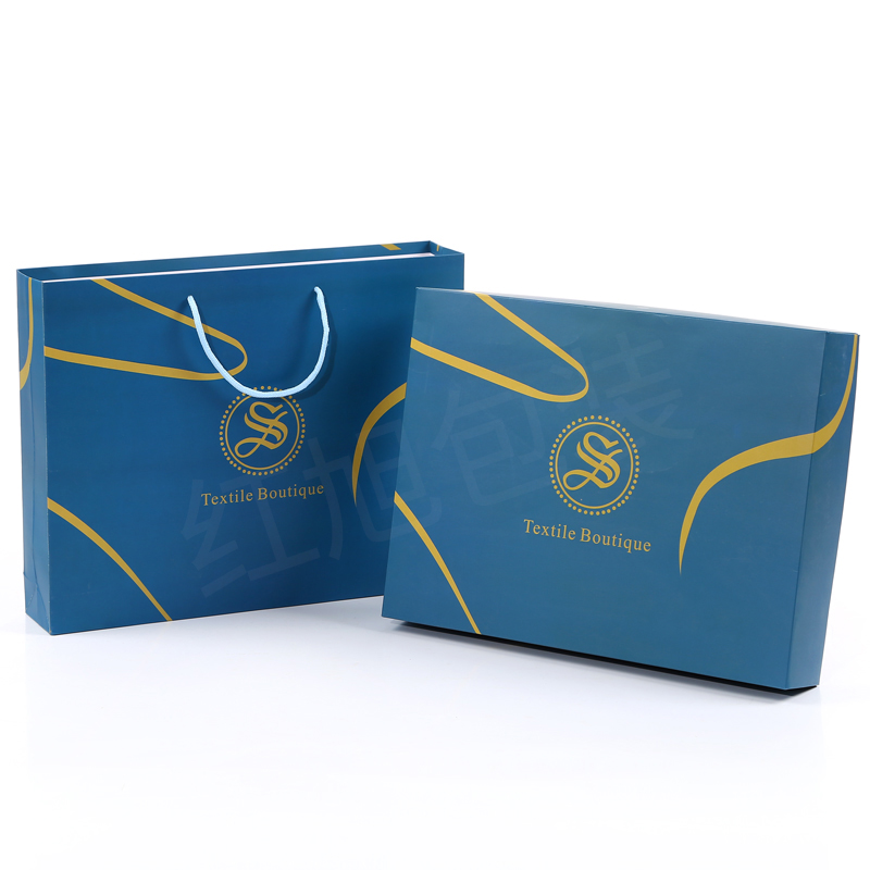 Toallas de baño de tres piezas caja de embalaje vacía caja de regalo de boda caja de regalo portátil de ventana abierta